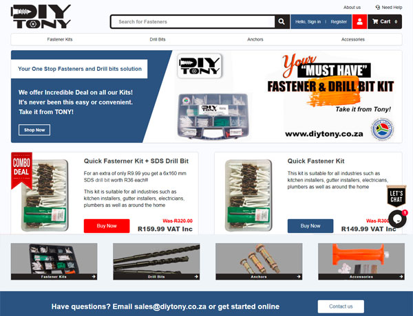 Fasteners Kit, Drill Kits, Nail-in Anchors Kits, Online Deal Fasteners